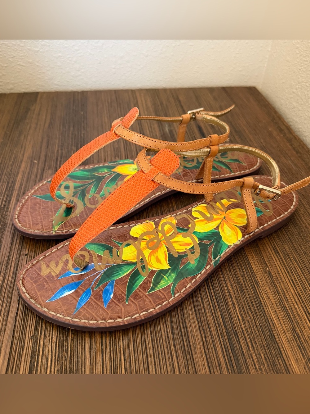 Sam Edelman Gigi strappy sandals women’s US 11 M tropical resortwear summer boho